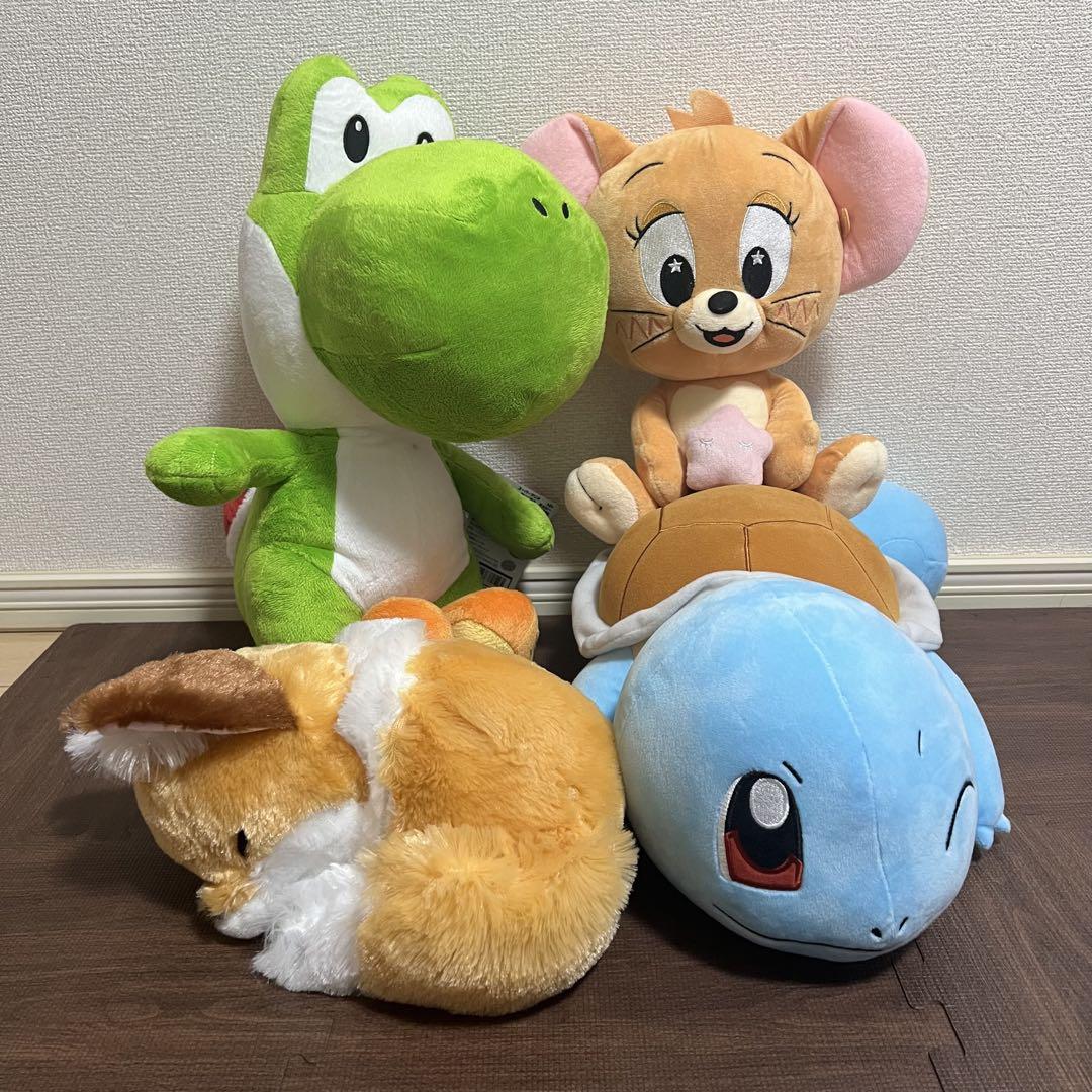 ヨッシー トムとジェリー ゼニガメ ちょコンとキツネ　ぬいぐるみセット