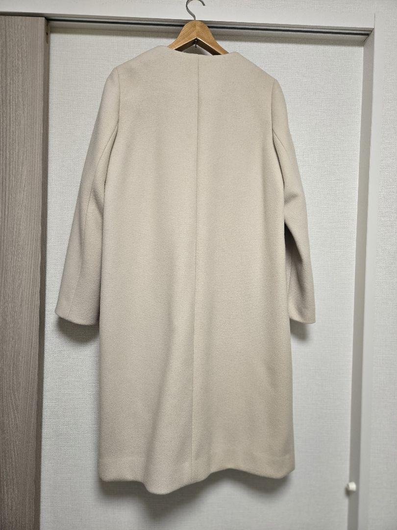 SPICK AND SPAN スピックアンドスパンベージュVネック ロングコート