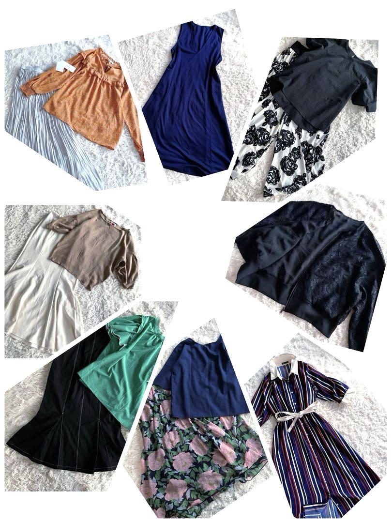 レディース服まとめ売りコーデ売り③夏秋 花柄×差し色×大人