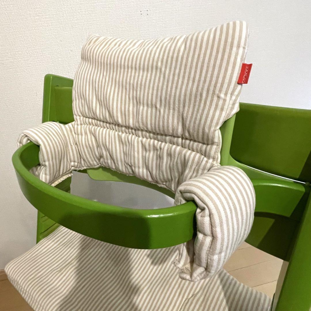 STOKKE ストッケ　トリップトラップ チェア　グリーン　ベビーセット　カバー
