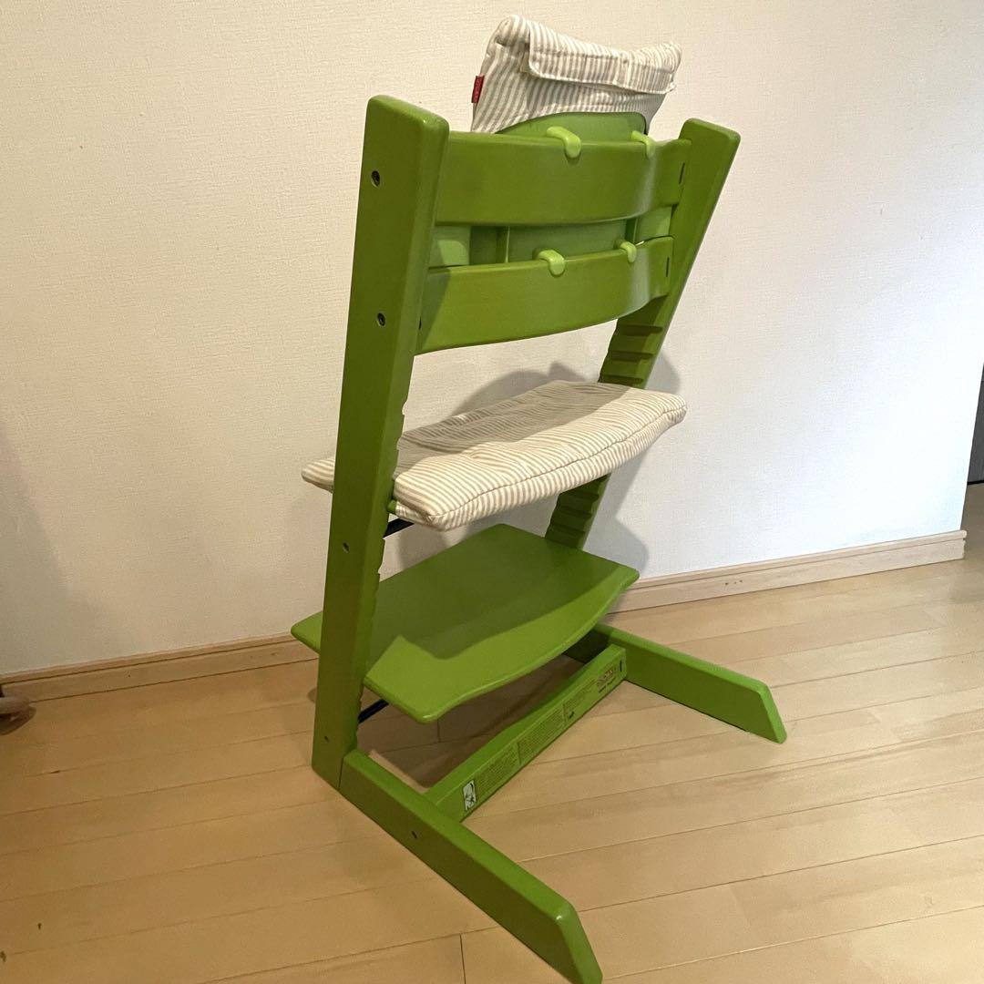 STOKKE ストッケ　トリップトラップ チェア　グリーン　ベビーセット　カバー