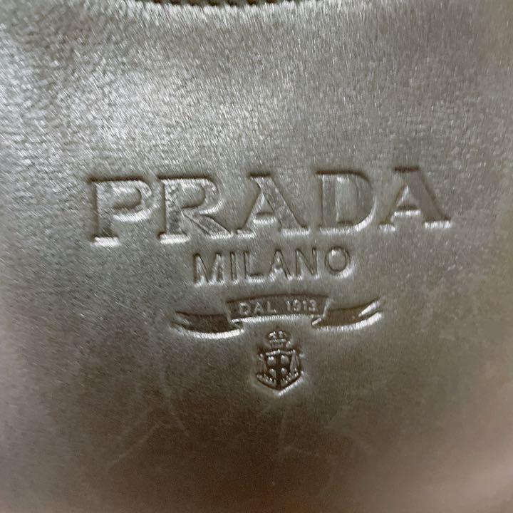 PRADA プラダ ヴィンテージ ロゴレザーチェーンワンショルダーバッグ