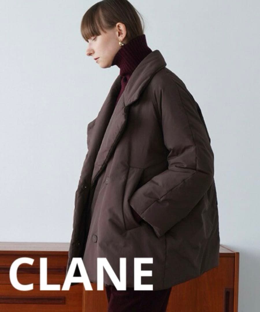 CLANE クラネ コクーンショートダウンコート ブラウン