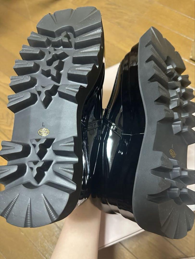 darich ダーリッチ　ローファーエナメルプラットフォームローファー