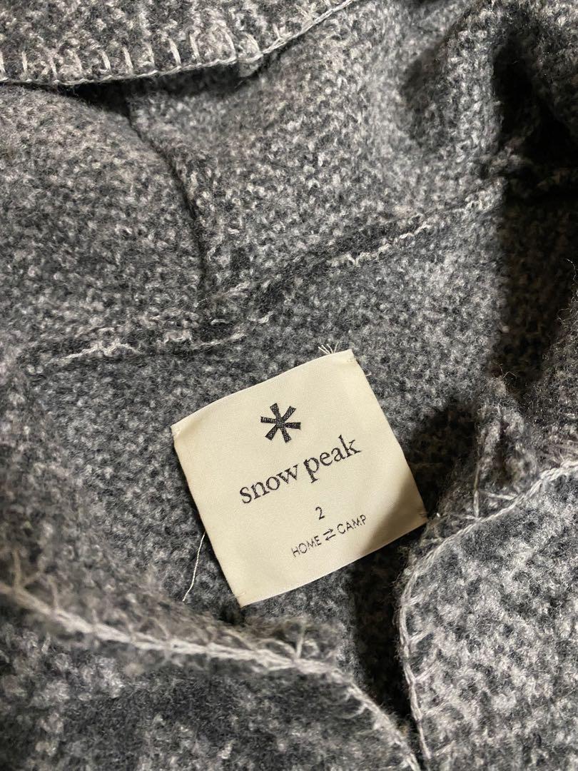 Wool Blanket Coat Grey snow peak スノーピーク