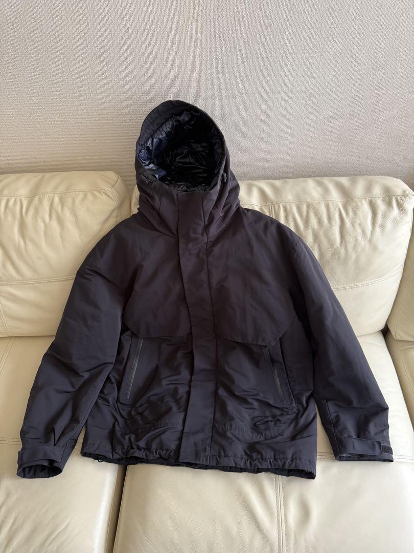 【美品】+j ハイブリッドダウンオーバーサイズパーカ M 黒 ブラック