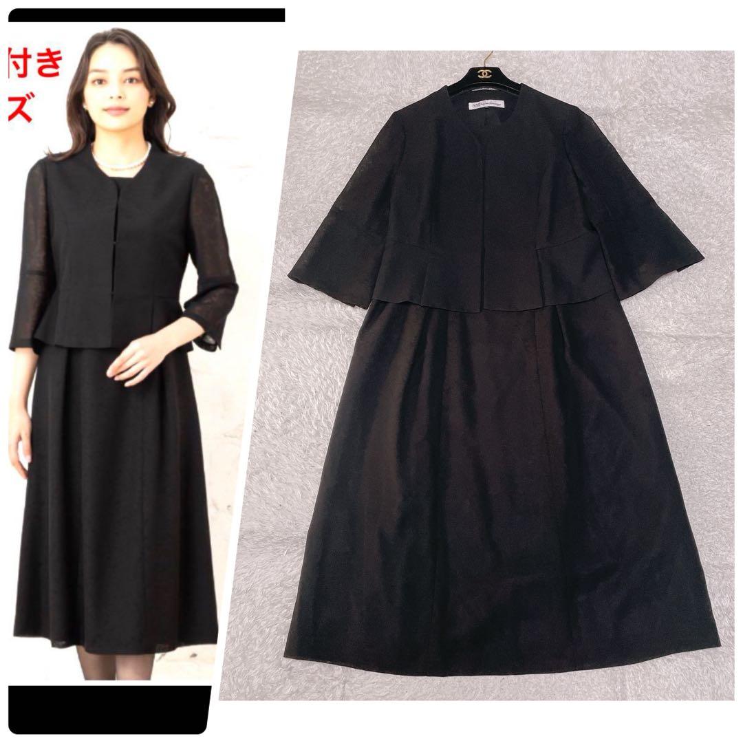 新品同様♡大きいサイズ　ユキコキミジマ　東京ソワール　ワンピース　15号　黒
