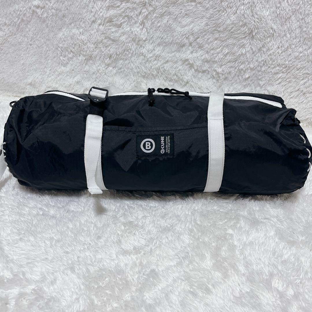 【極美品】CUNEキューン パッカブルダッフルバッグ ボストンバッグ ブラック