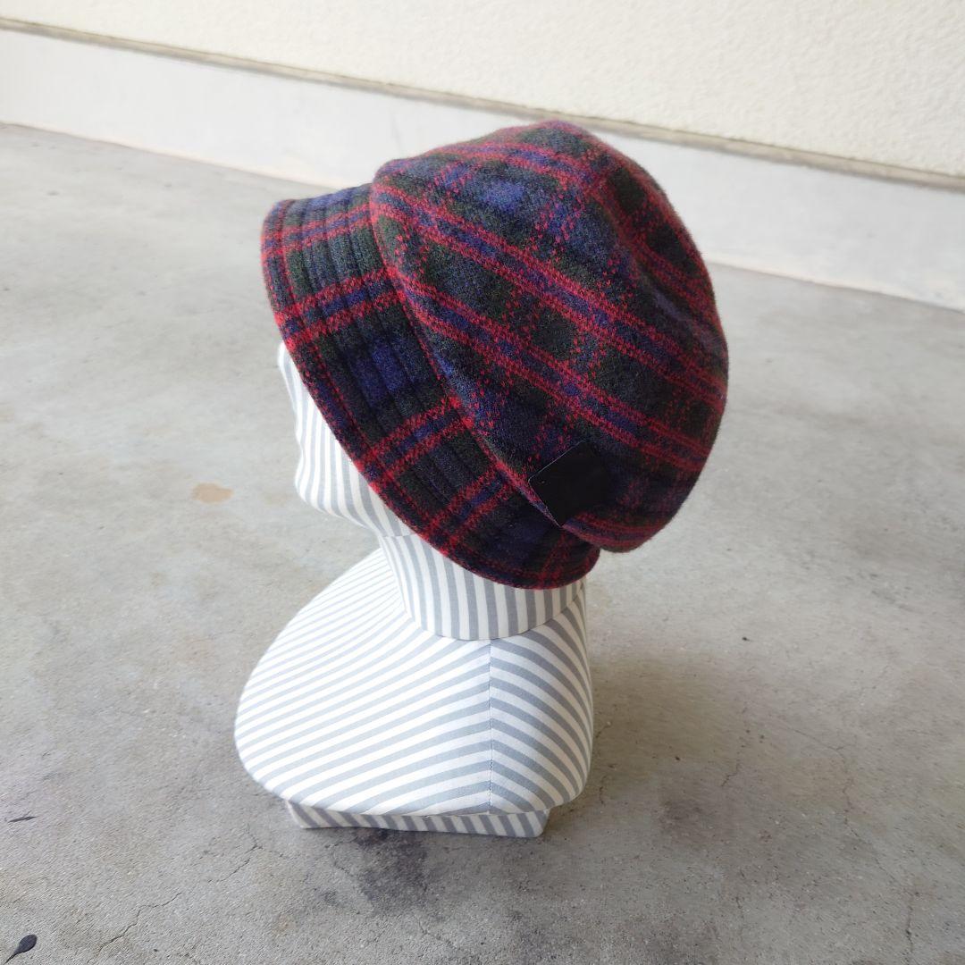 【ラッピング無料】 Vivienne Westwood 帽子 チェック柄クロッシェキャップ ヴィヴィアン 帽子