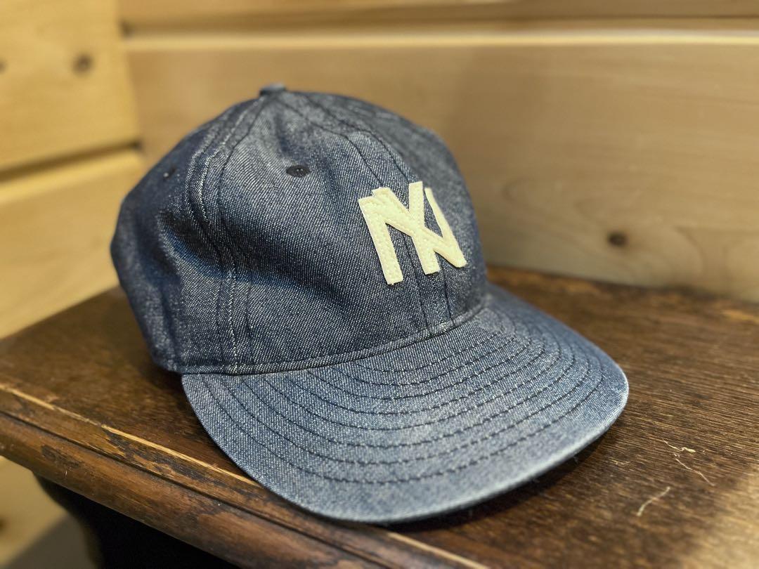 ebbets field エベッツフィールド　NYロゴ デニムキャップ　USA製