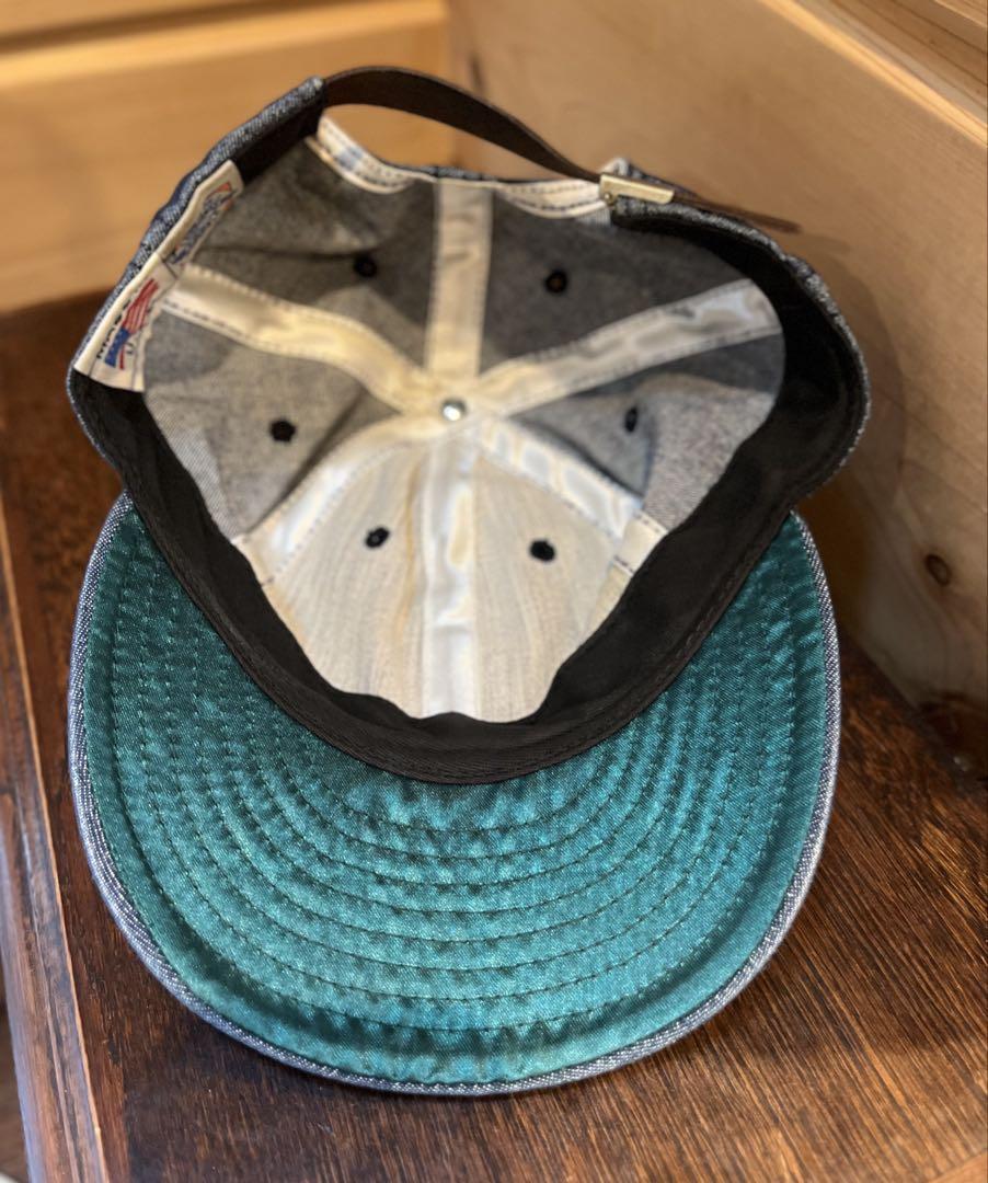 ebbets field エベッツフィールド　NYロゴ デニムキャップ　USA製