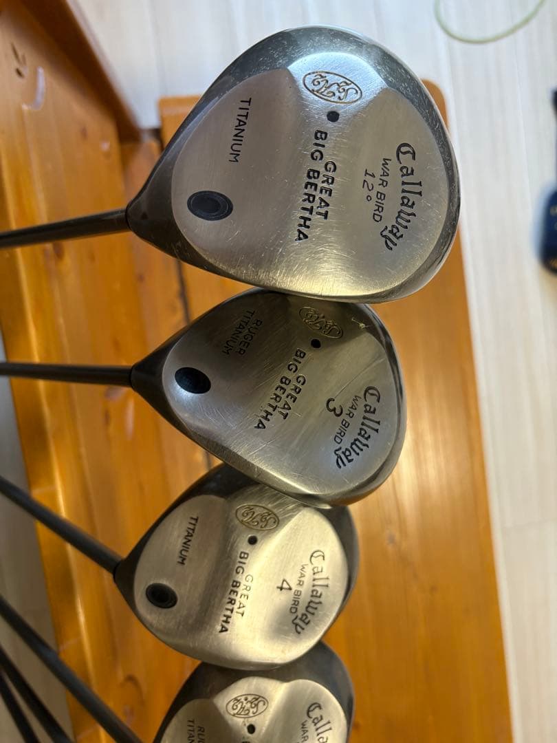初代callawayGreat Big Bertha チタン1〜希少7.9の6本 初代callawayGreat Big Bertha チタン1〜希少7.9の6本