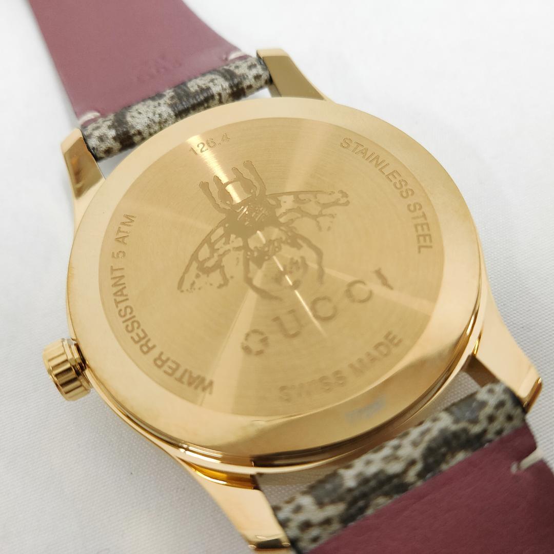 ○☆新品 未使用 GUCCI Gタイムレス ビー ブルームス クォーツ