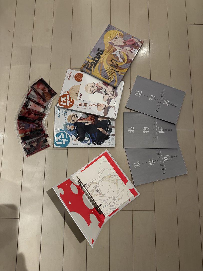 物語シリーズ　傷物語　特典　混物語　カード　雑誌切り抜き　まとめ売り