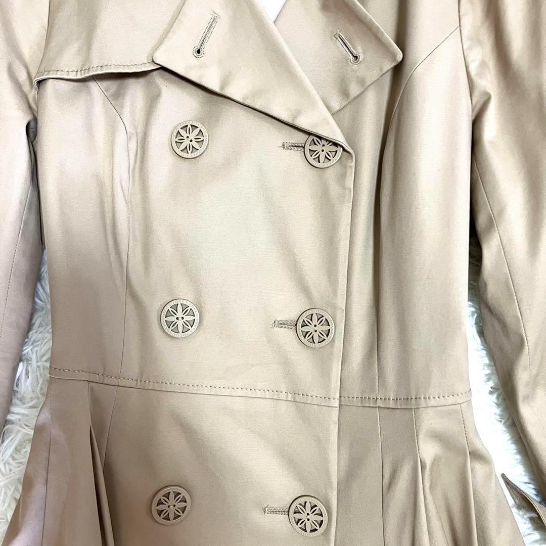 【美品】TOCCA トレンチコート　ロング丈　Aライン　ベルト　大きいサイズ