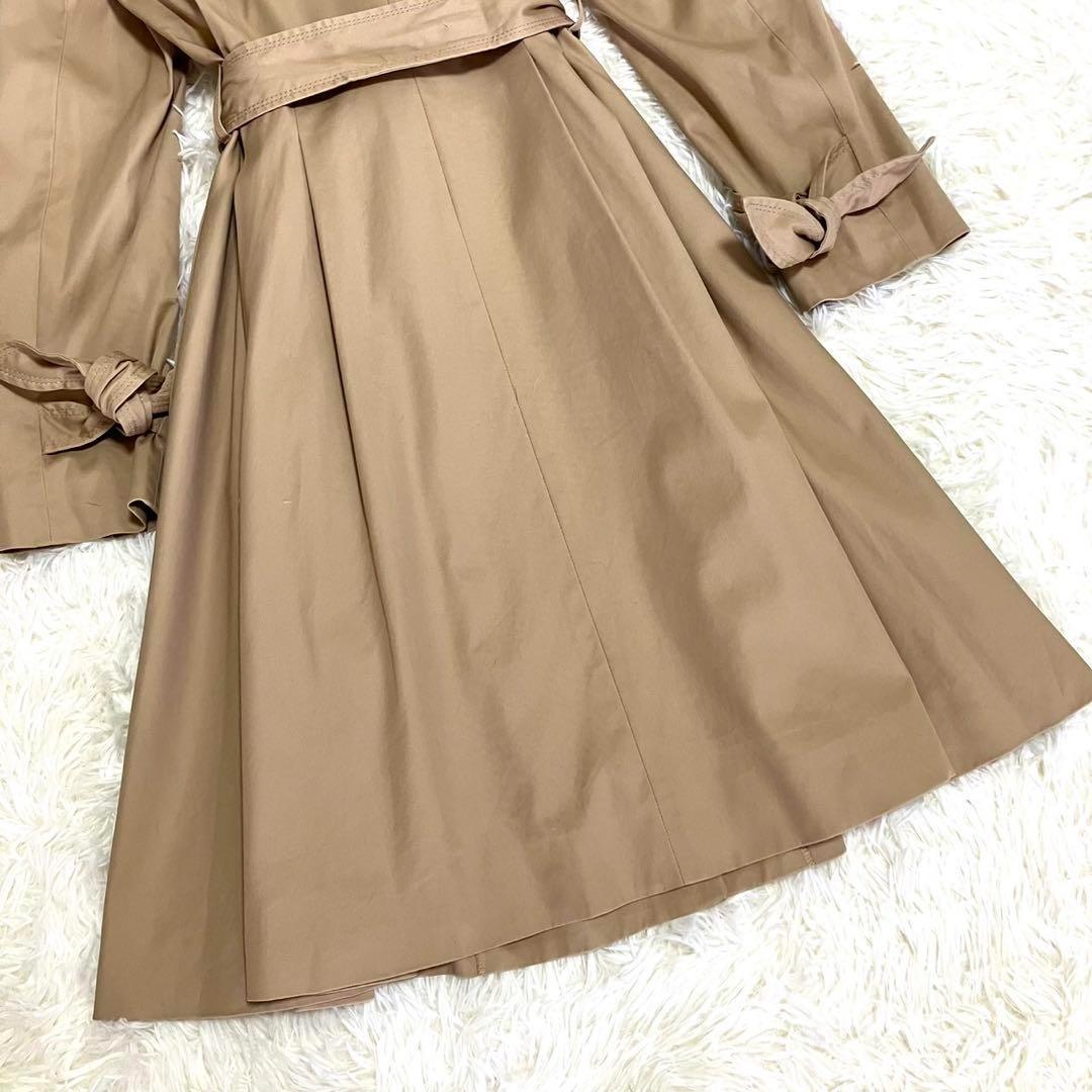 【美品】TOCCA トレンチコート　ロング丈　Aライン　ベルト　大きいサイズ