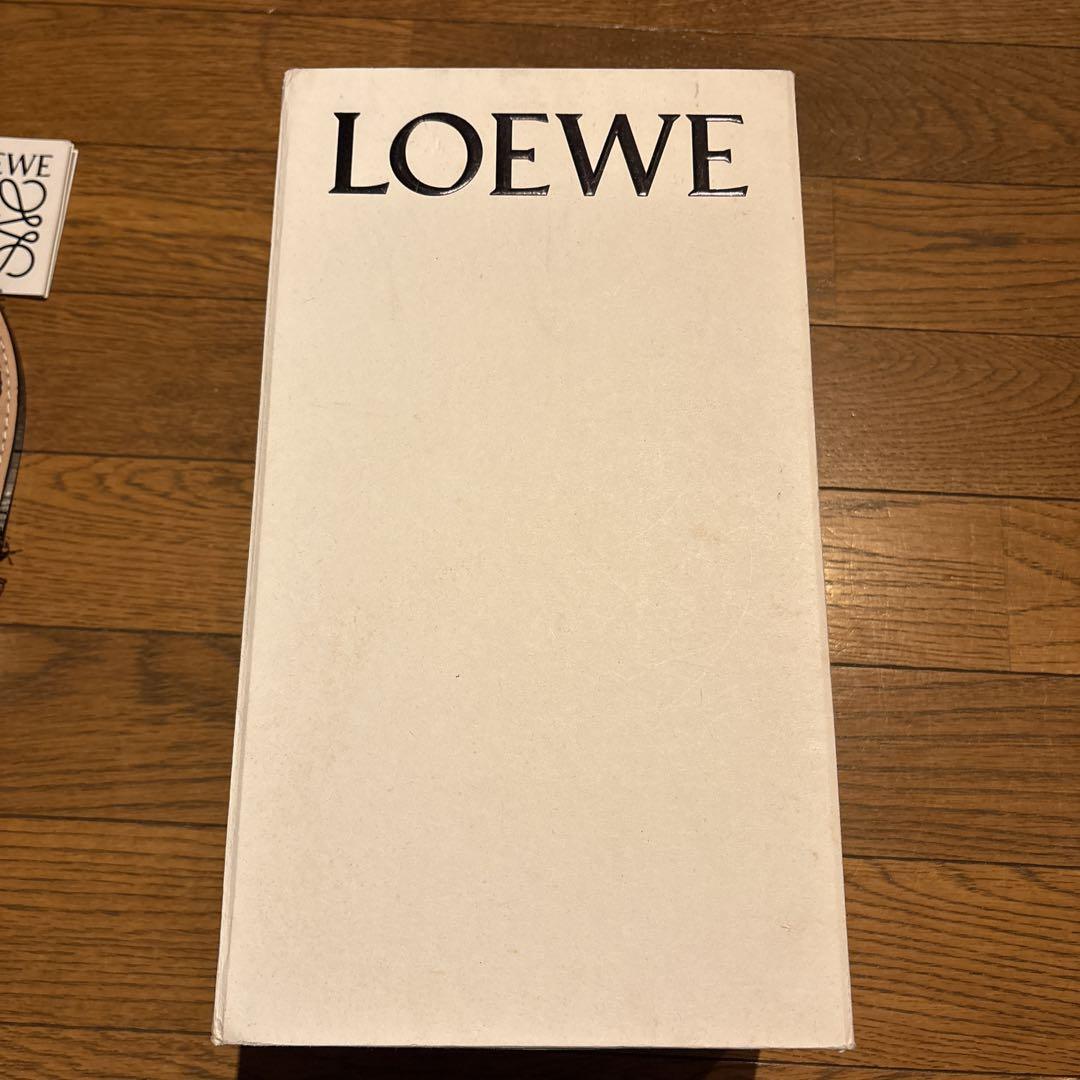 LOEWE ロエベ アナグラム ラフィア フラット サンダル 24-24.5cm ロエベ アナグラム ラフィアフラットサンダル ベージュ 37