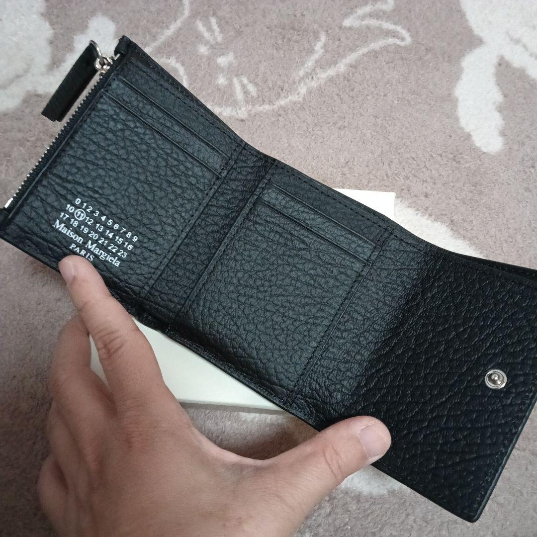 Maison Margiela ブラック三つ折り財布
