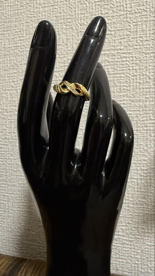 K18リングダイヤモンド付き