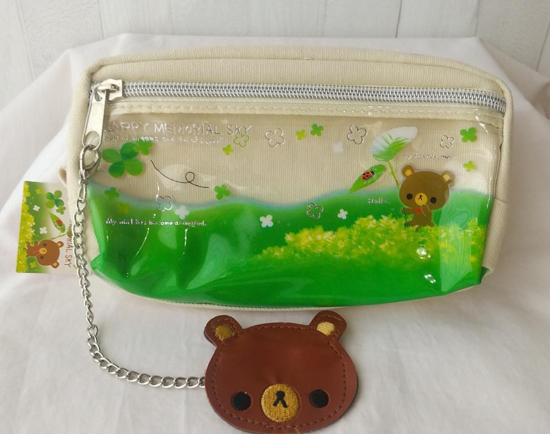 ペンケース　ポーチ　平成レトロ　デニム　くま　ねこ　筆箱　カミオジャパン ペンケース ポーチ 平成レトロ デニム くま ねこ 筆箱 カミオ