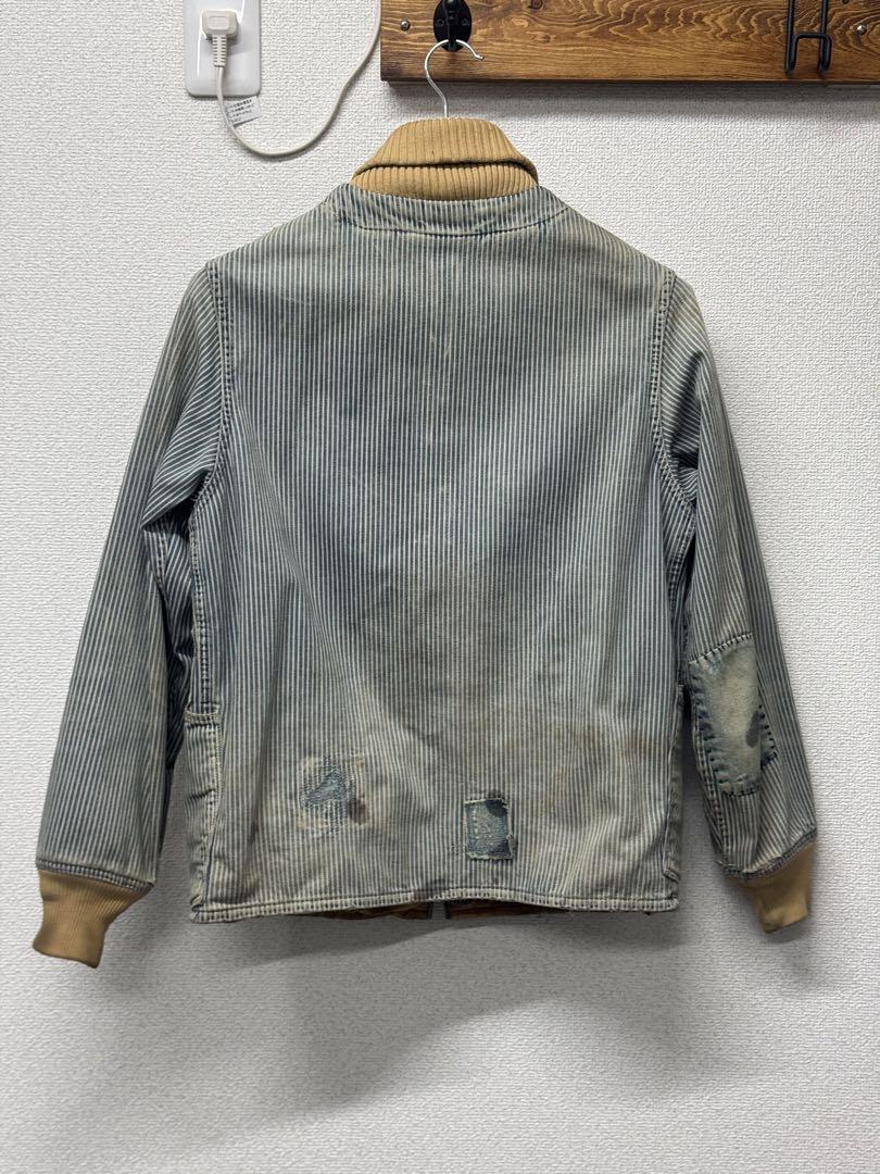 KAPITAL ボロ ダメージ加工ヒッコリー カバーオールジャケット