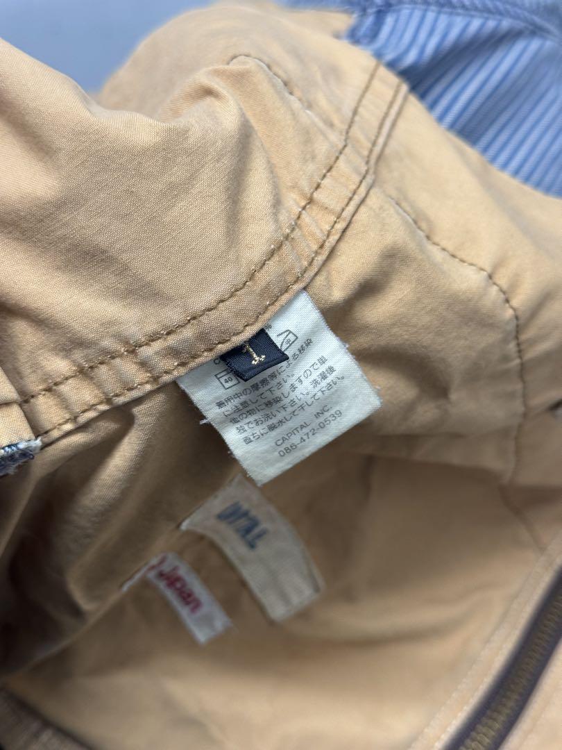 KAPITAL ボロ ダメージ加工ヒッコリー カバーオールジャケット