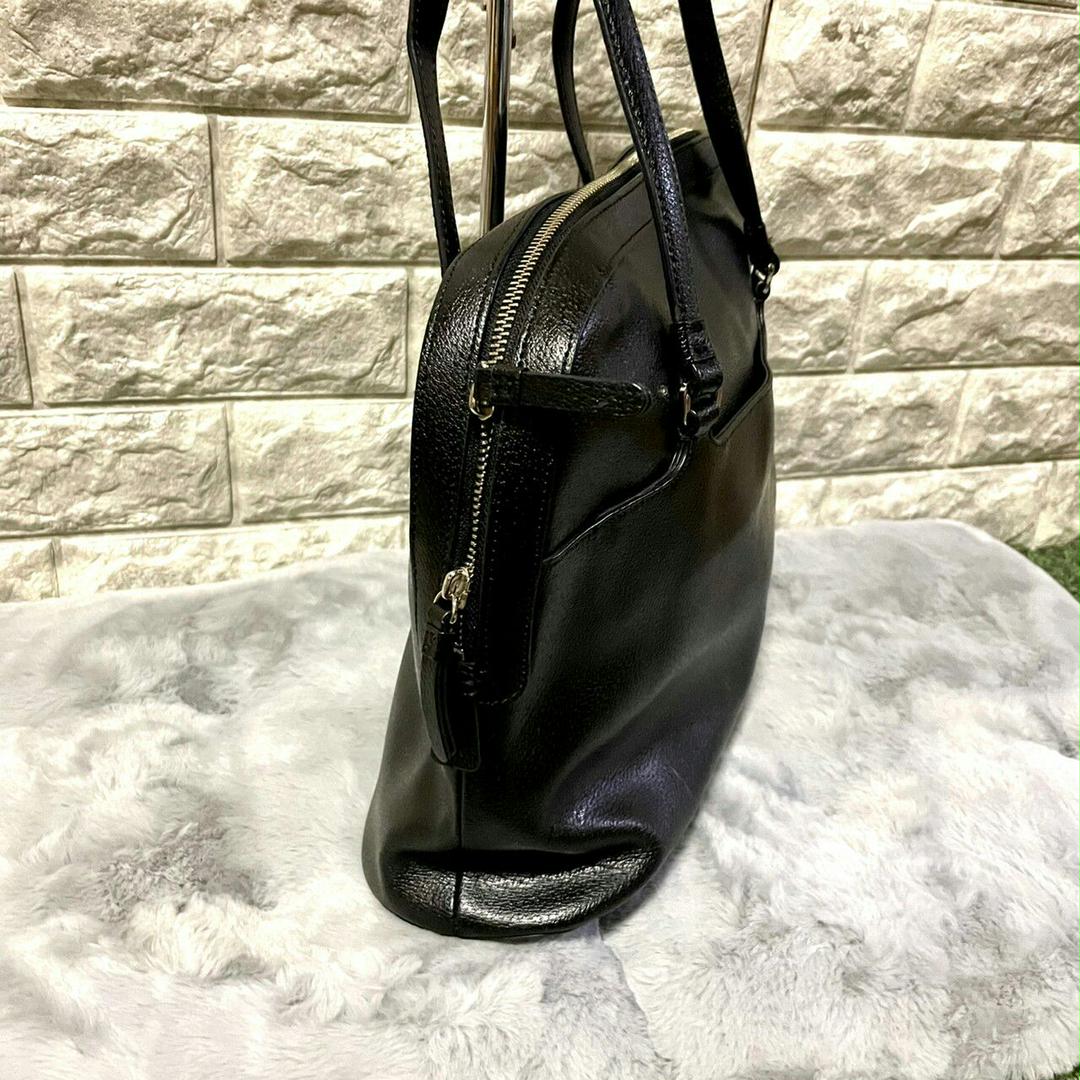 美品 レザー ボストンバッグ ブラック jUAbm-m65331914096 agnes b. アニエスベー 超激安