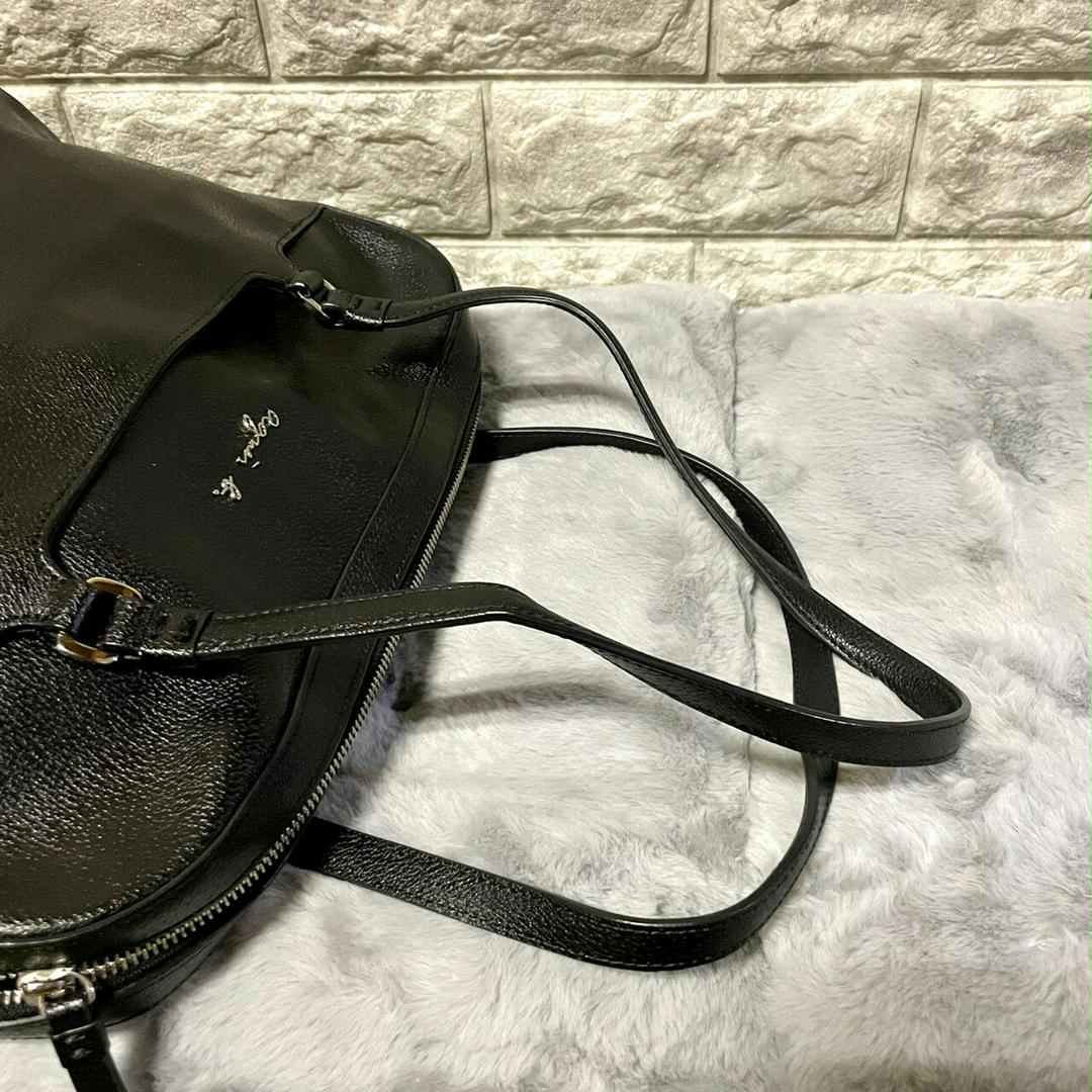 美品 レザー ボストンバッグ ブラック jUAbm-m65331914096 agnes b. アニエスベー 超激安