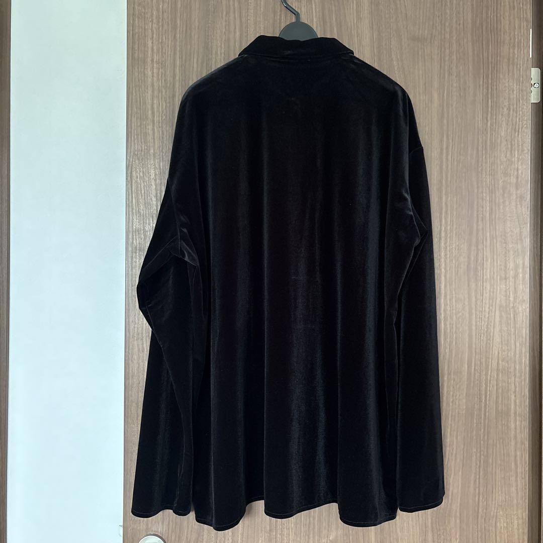 新品未使用 VELVET OVERシャツ ブラック 新品未使用 VELVET OVERシャツ ブラック