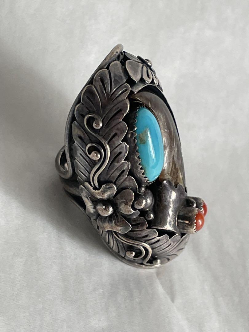 じゅらるみんTIGER刻印 Navajo ベアクロウ ターコイズ＆コーラル