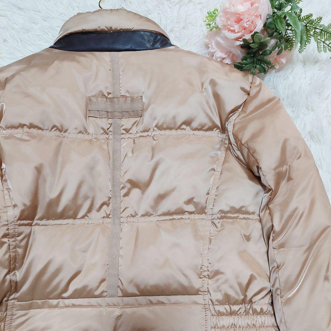 極美品 Leilian ダウンジャケット 美シルエット ダブルジップ 袖口リブ 極美品 Leilian ダウンジャケット 美シルエット ダブルジップ 袖口リブ