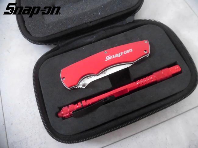 極美品 Snap-on スップオン LEDペンライト + マルチナイフ セット