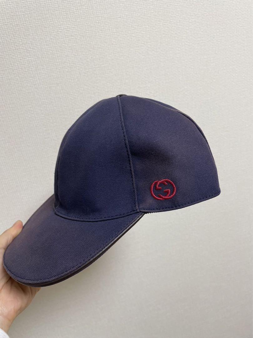 GUCCI グッチ　ベースボールキャップ　ネイビー　フリーサイズ