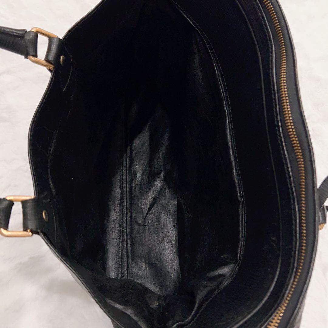 値下歓迎 美品 Burberrys ブラック レザー ビジネスバッグ