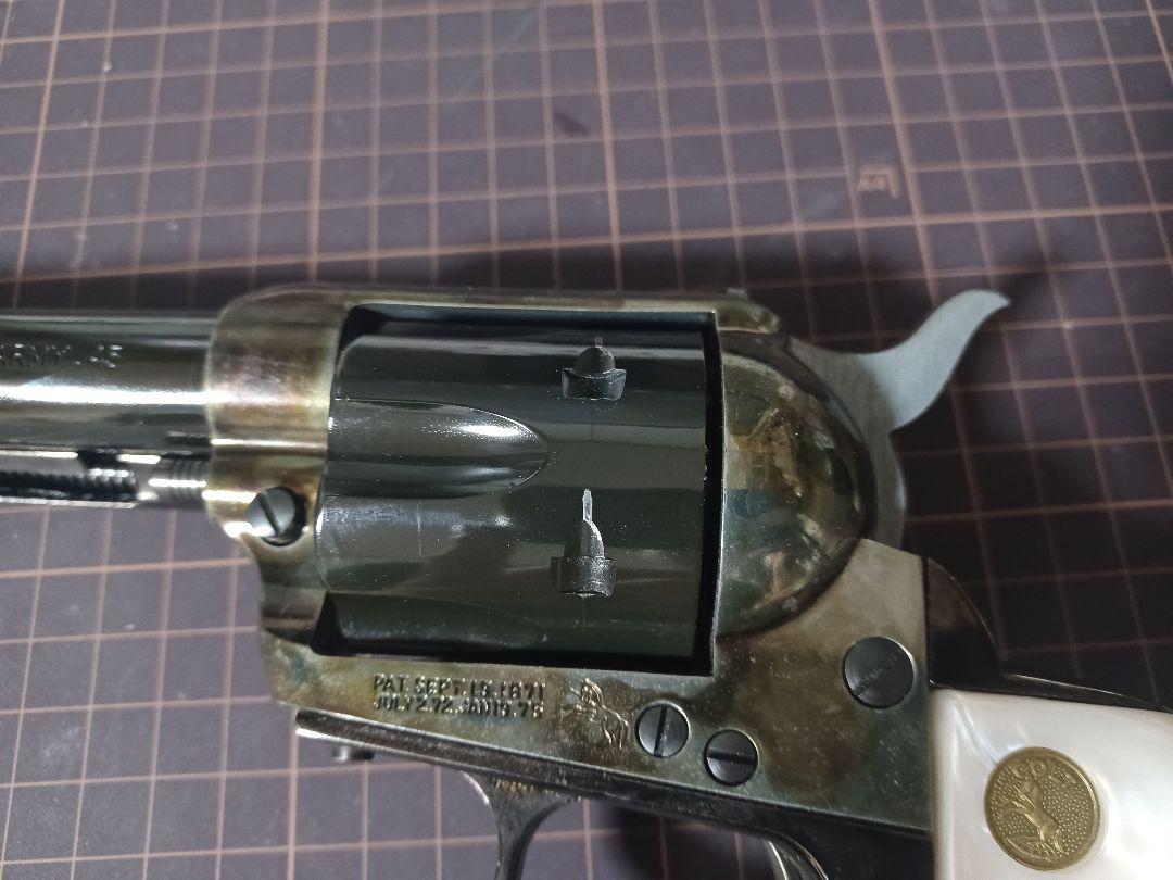HWS SAA アーティラリー メッキカスタムケースハードン モデルガン 画像3