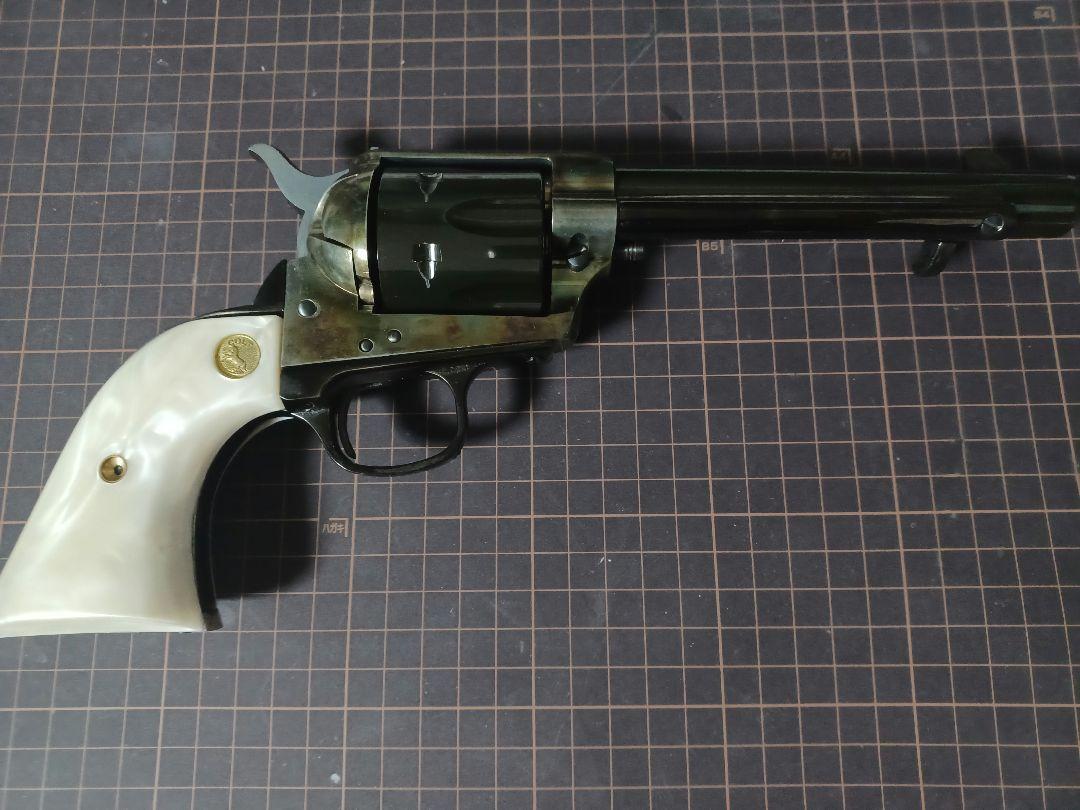HWS SAA アーティラリー メッキカスタムケースハードン モデルガン 画像4