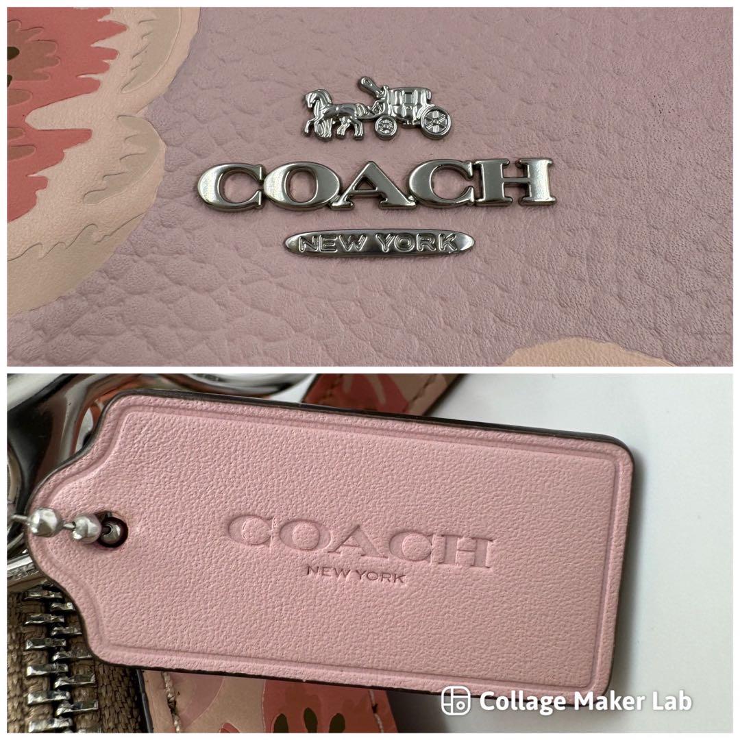【極美品】COACH 花柄 ショルダーバッグ カメラバッグ　93970