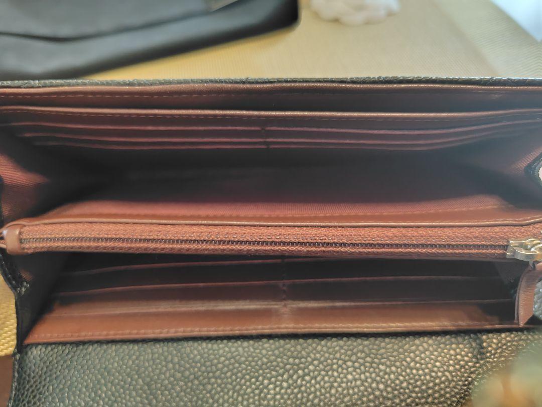 シャネル長財布金具シルバー