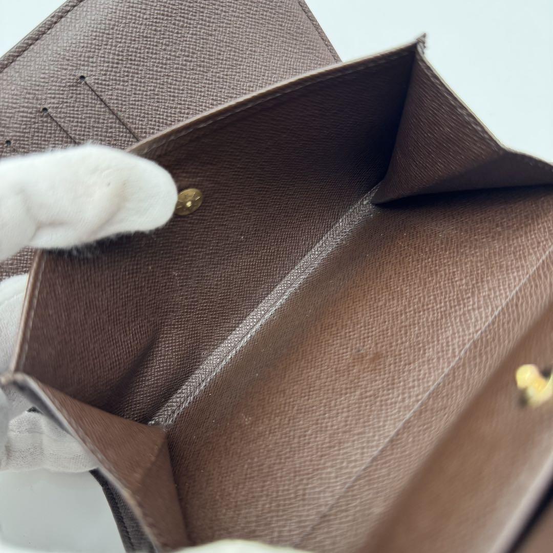 美品✨️ルイヴィトン　ダミエ　エベヌ　ポルトトレゾール　エテュイ　パピエ　財布
