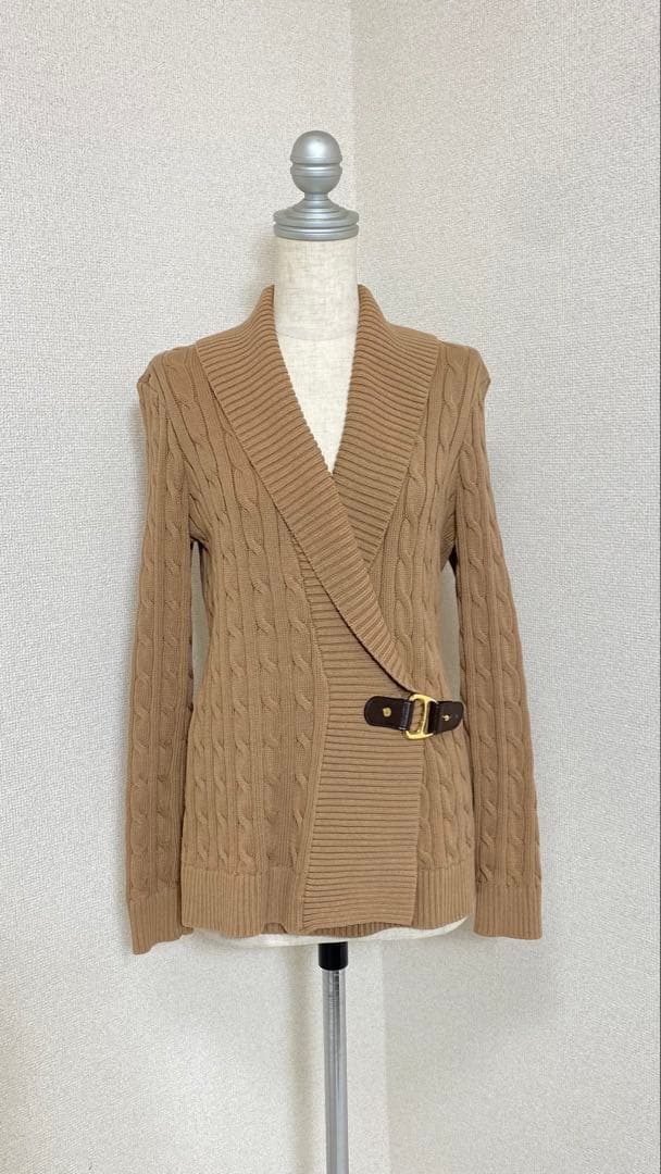 【極美品】LAUREN RALPH LAUREN ケーブル カシュクールニット