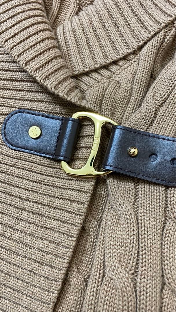 【極美品】LAUREN RALPH LAUREN ケーブル カシュクールニット