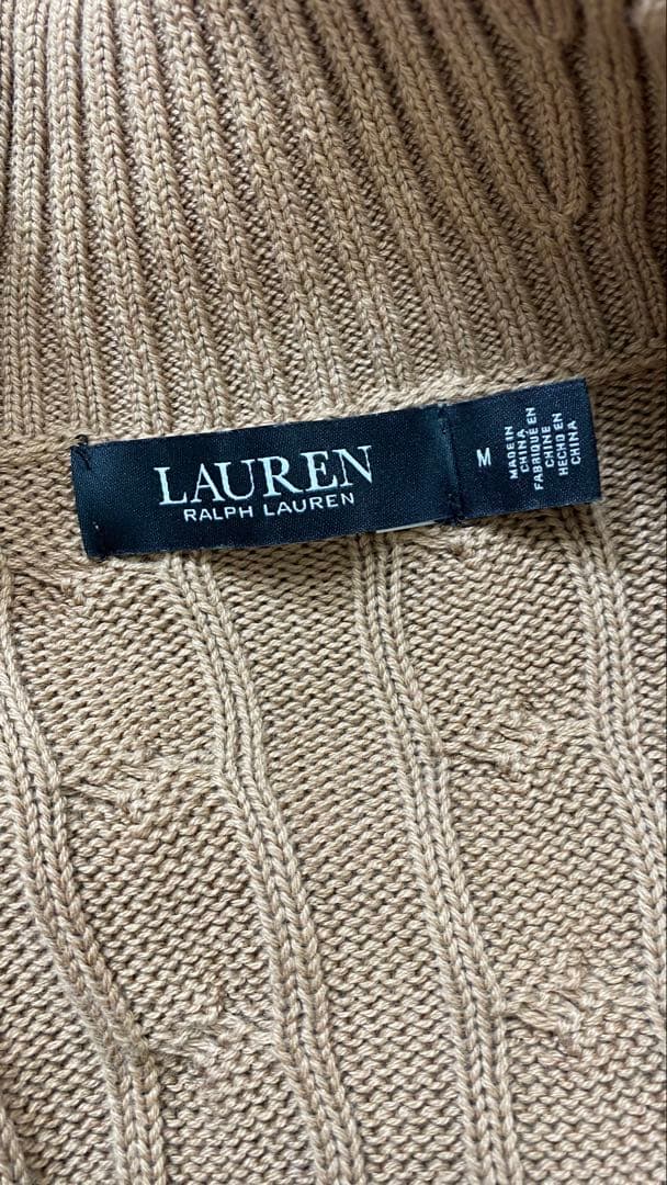【極美品】LAUREN RALPH LAUREN ケーブル カシュクールニット