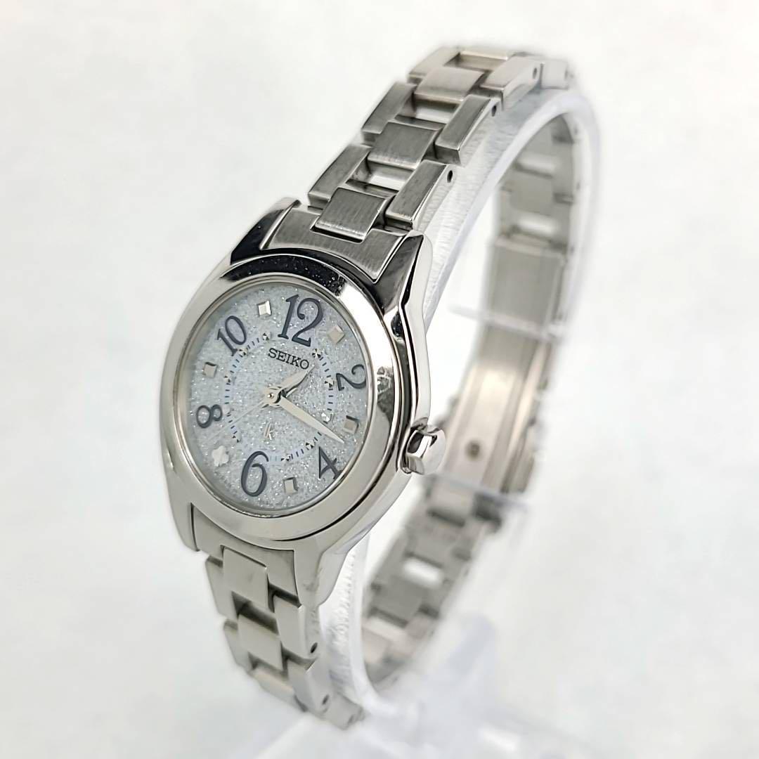 ●【美品稼働品】SEIKO ルキア シェル文字盤 チャーム付き アラビア