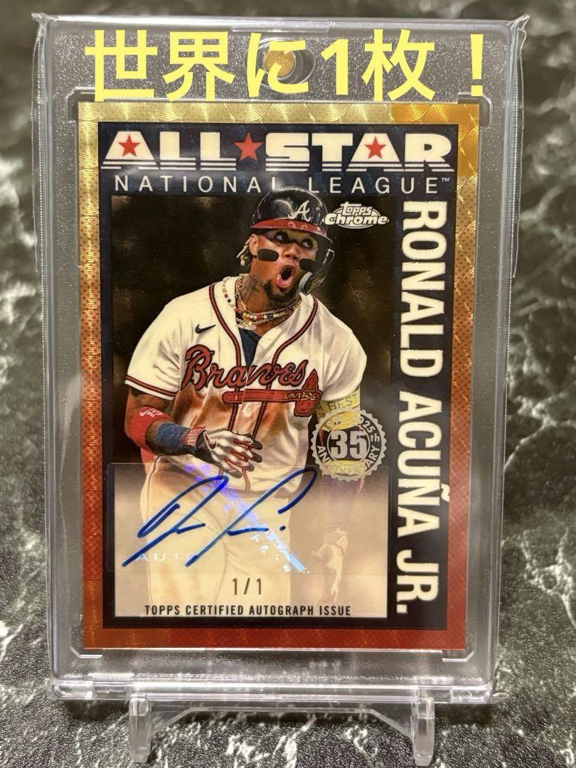 Topps ロナルド アクーニャJr. オートグラフカード スパフラ 1|1