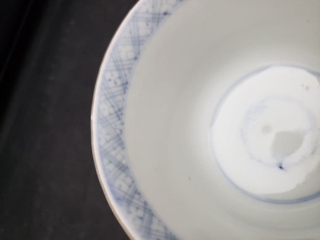 蕎麦猪口　7客　明治色絵　手描き　骨董　伊万里