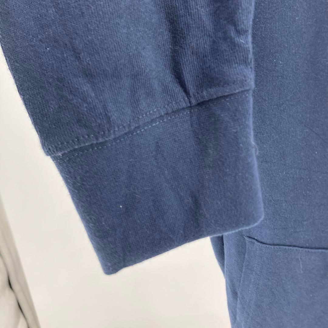 champion Lサイズ　チャンピオン　薄手パーカー　フード　ネイビー