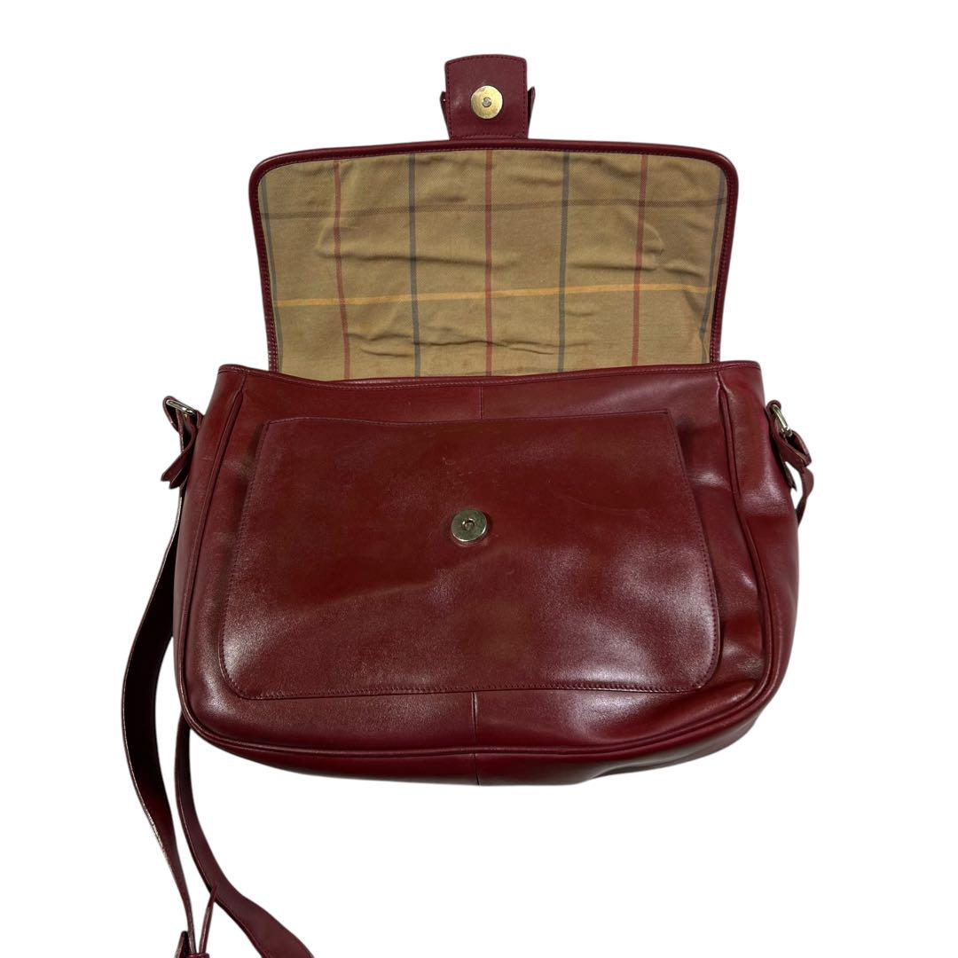 BURBERRY バーバリー メッセンジャーバッグ レザー ボールド