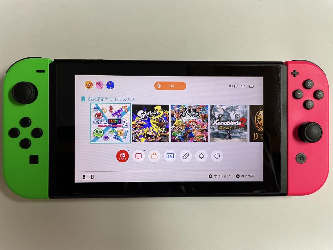 Nintendo Switch 本体 グリーン/ピンク Joy-Con