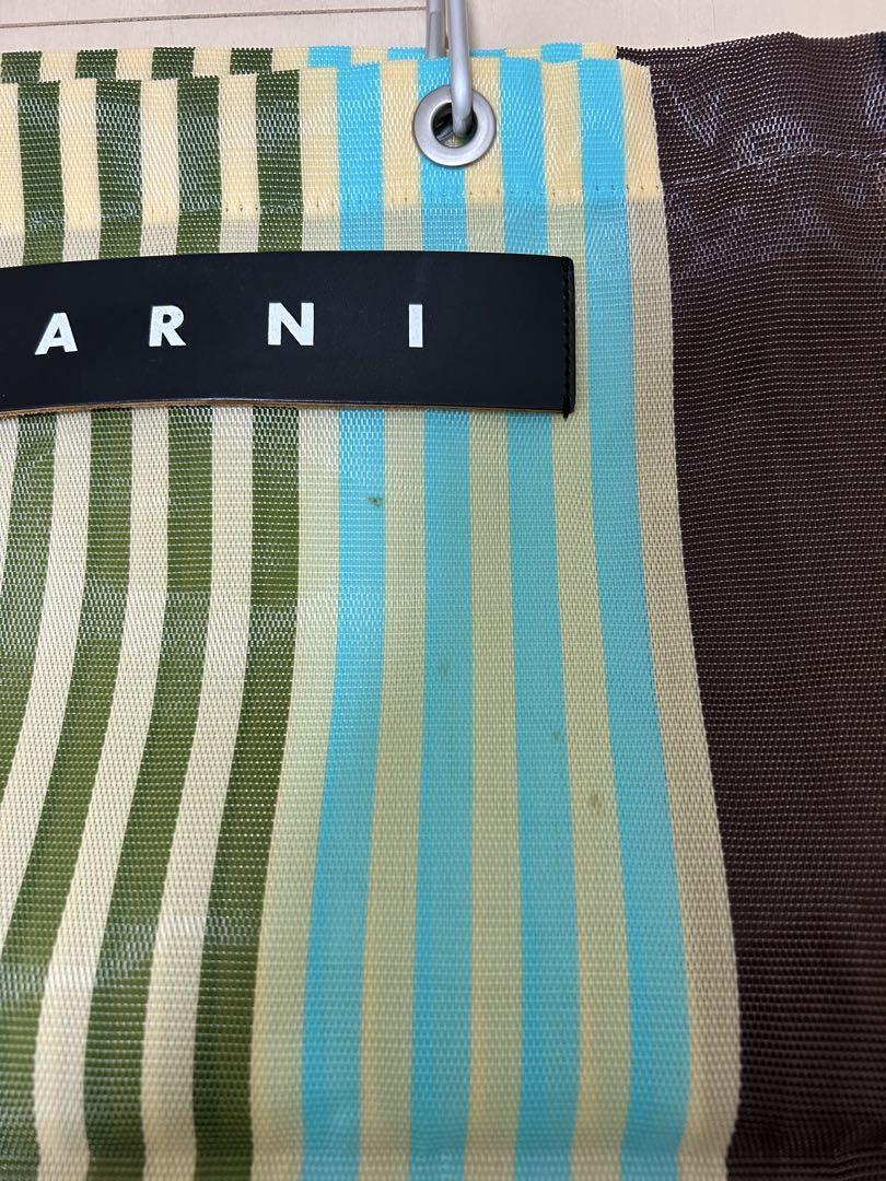 MARNI カフェストライプ トートバッグ