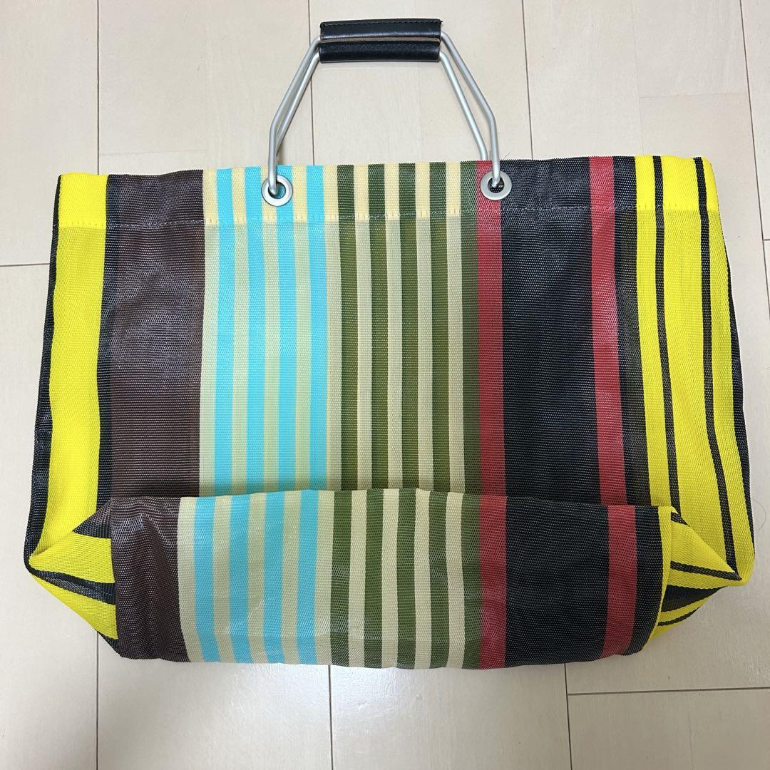 MARNI カフェストライプ トートバッグ